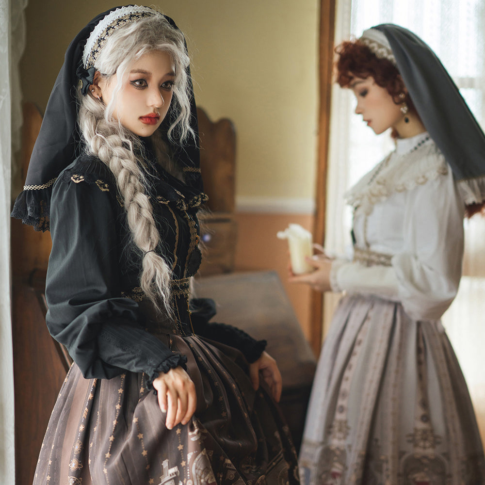 Miss Point - Demon Hunting Notes - Elegant Lolita Blouse Ruffled Collar