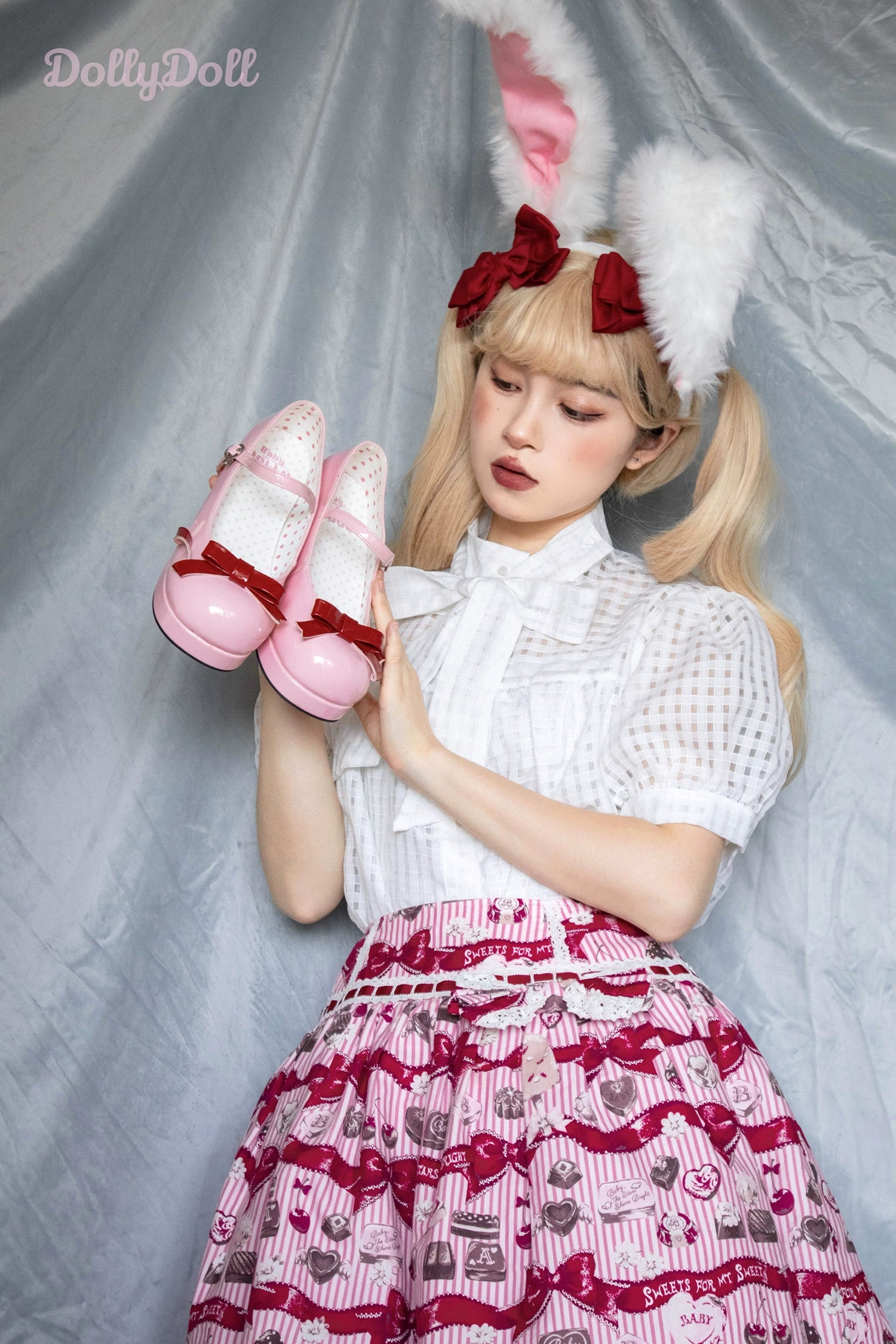 Dolly Doll~Lovers' Gift~Round Toe Middle Heel Mary Jane Lolita Shoes 32678:397918