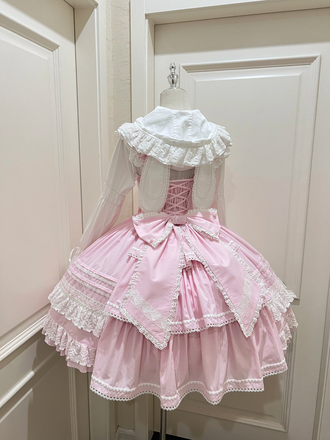 AerialCat~Layered Puffy~Old School Lolita JSK Cotton Vintage Cake Dress 41656:710248