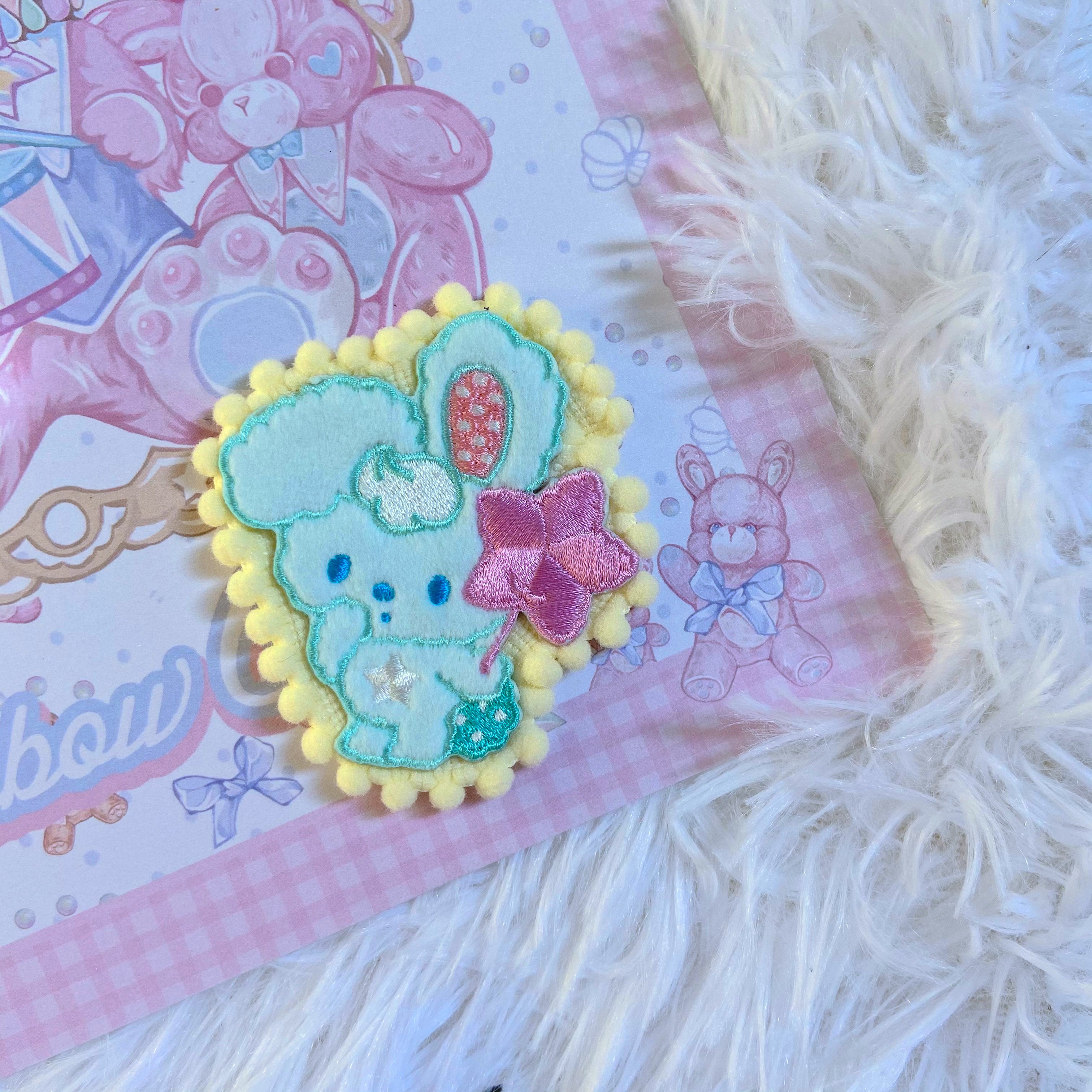 Bear Doll - D&I&T - Cute Lolita Badge and Hair Clip Accessory green