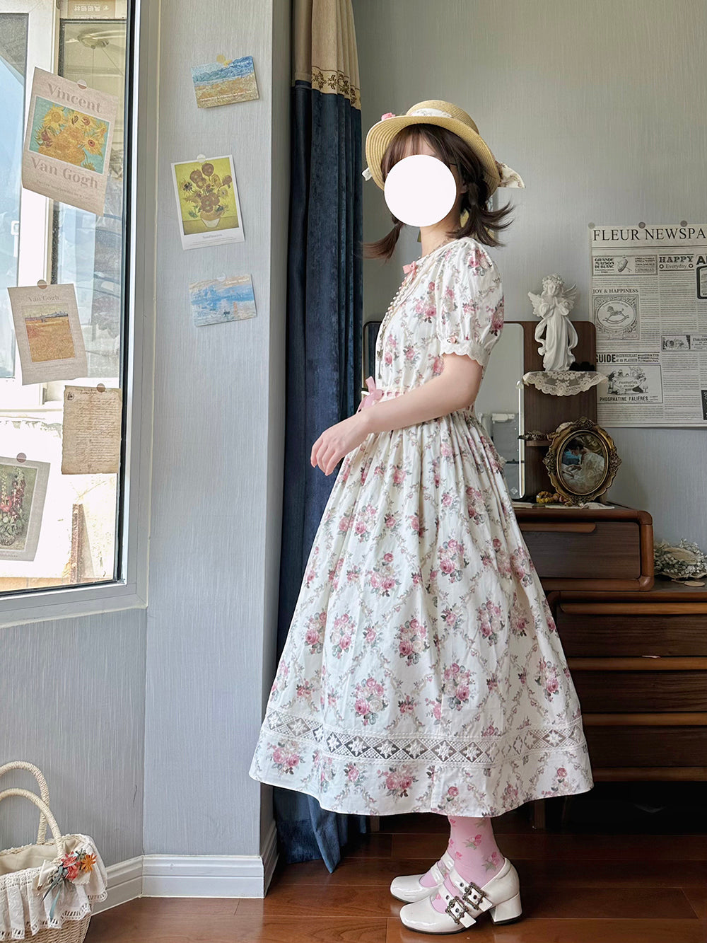 (Buyforme)Miss Point~Happy Summer Elegant Lolita Floral OP Dress 17704:244694