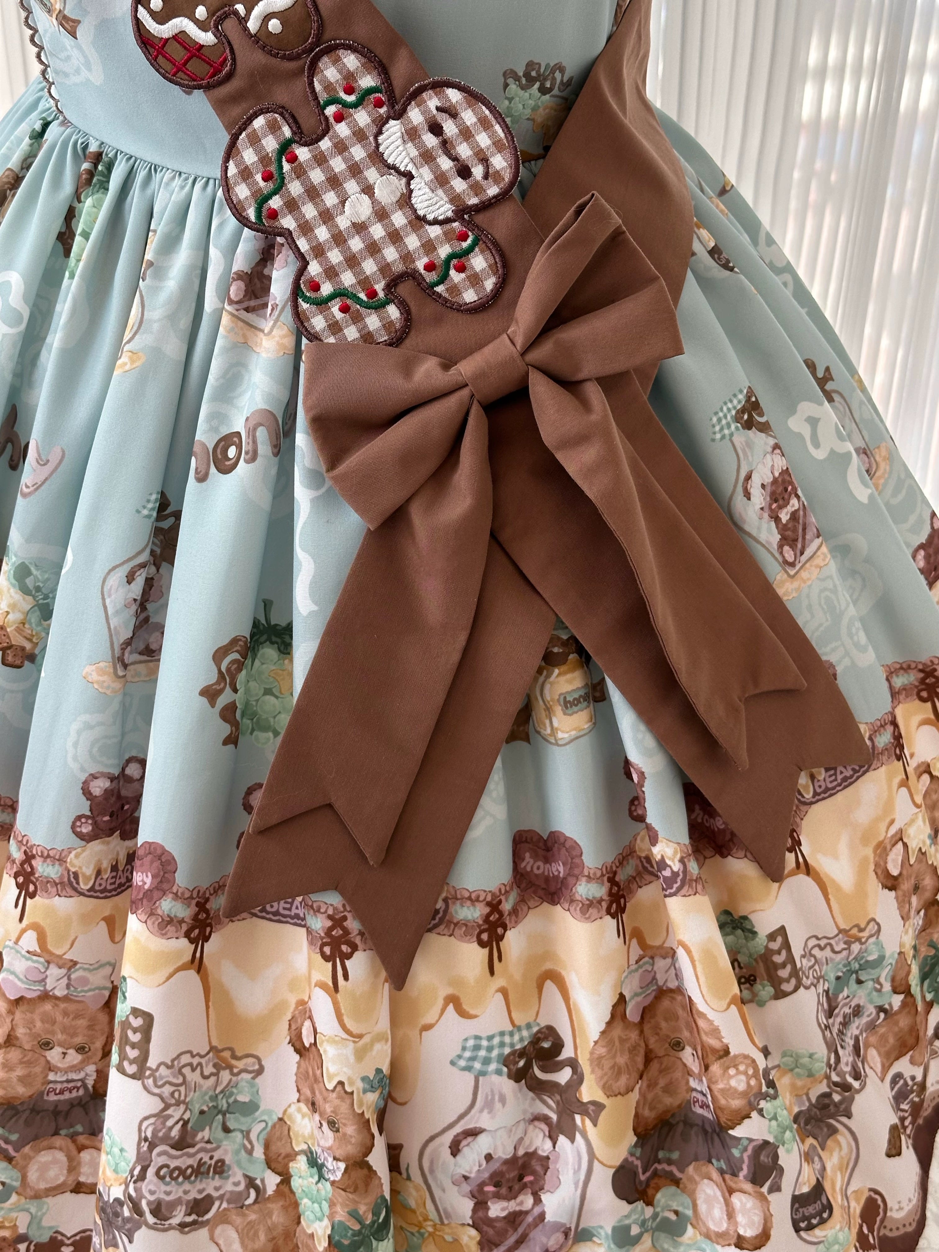 Babyblue~Bear Honey~Sweet Lolita Accessory Gingerbread Man Design 40364:660758