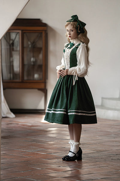 (BFM)Miss Point~Customized Lolita Jumper Dress~Elegant College Lolita JSK   