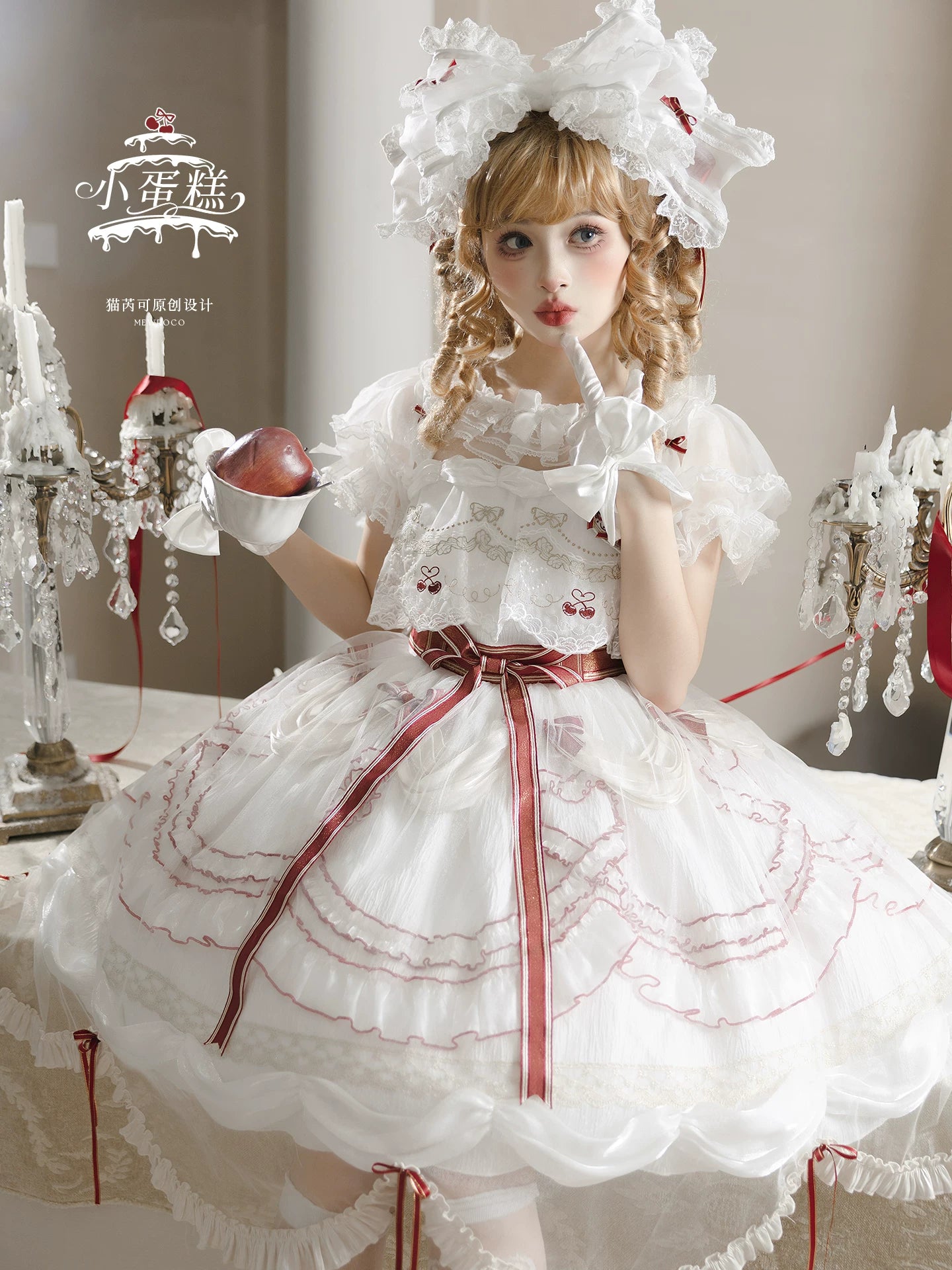Cherry Cake - Tiered Sweet Lolita OP, Wedding Dress 44359:805593