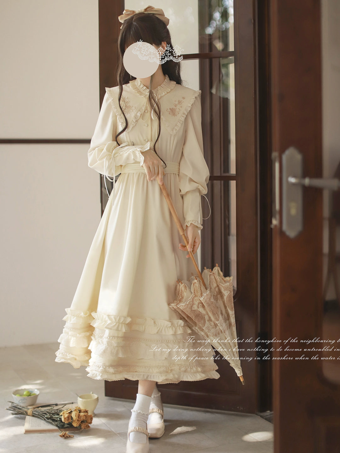 HuTaoMuJK~Wind Kiss Tulip~Classic Lolita OP Elegant Lolita Cardigan   