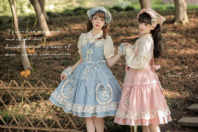 MieYe~Dasiy Letter~Sweet Lolita Dasiy Embroidery JSK   