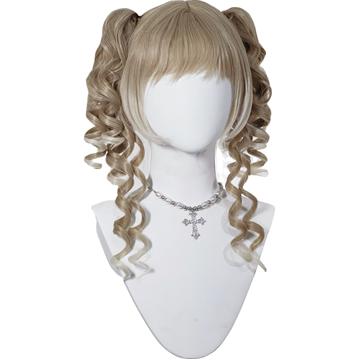 Pippi Palace - Retro Lolita Wig Double Ponytail Sweet Lolita Curl Wig