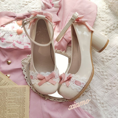 (Buyforme)Dandan~Daydream~Alice Lolita Shoes with Mid Heels   