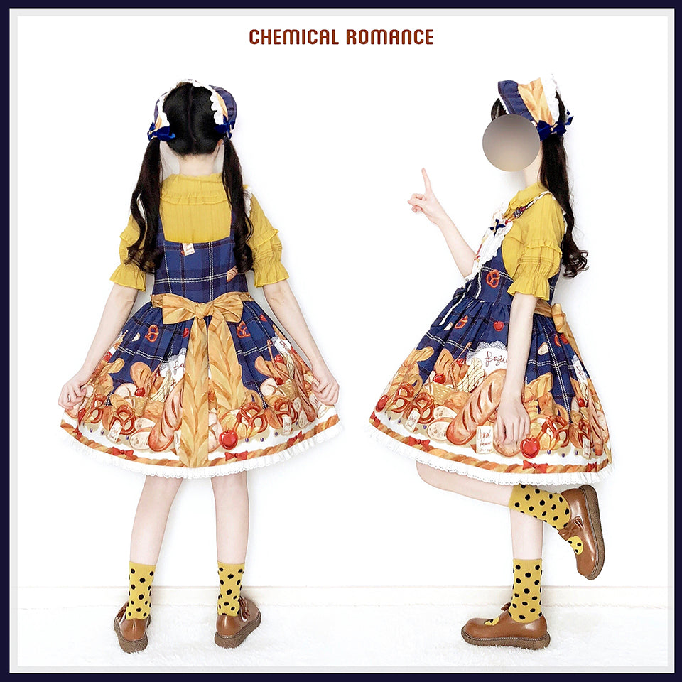 Chemical Romance~Bread New Out of the Oven~Elegant Lolita Salopette Dress   