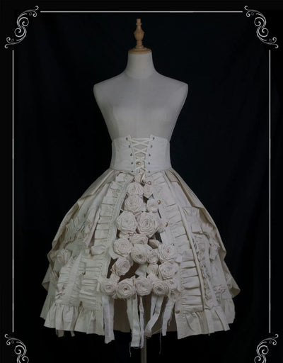 Sweet Dream~Elegant Lolita Wedding Bridal Birdcage SK free size ivory SK 