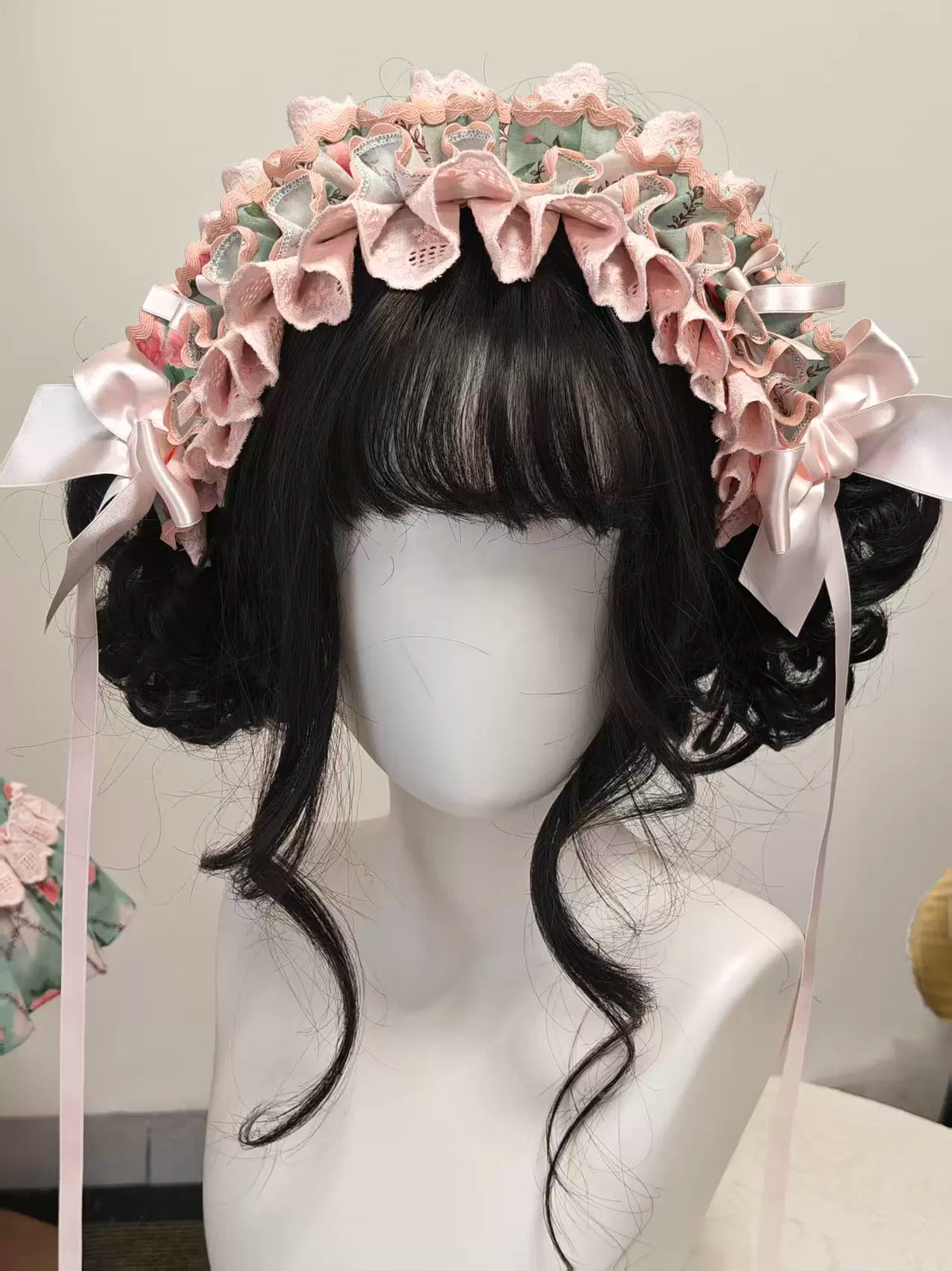 Red Pencil - Old School Lolita OP Dress, Salon de the Rose Print 46099:875129