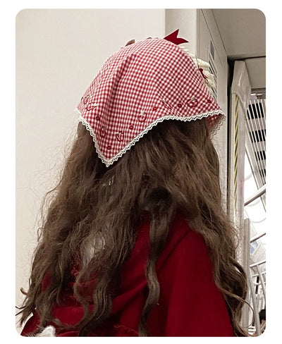 (Buyforme)Summer Fairy~Red Riding Hood Series Accessories Flower Hairband Bnt Brooch Socks   