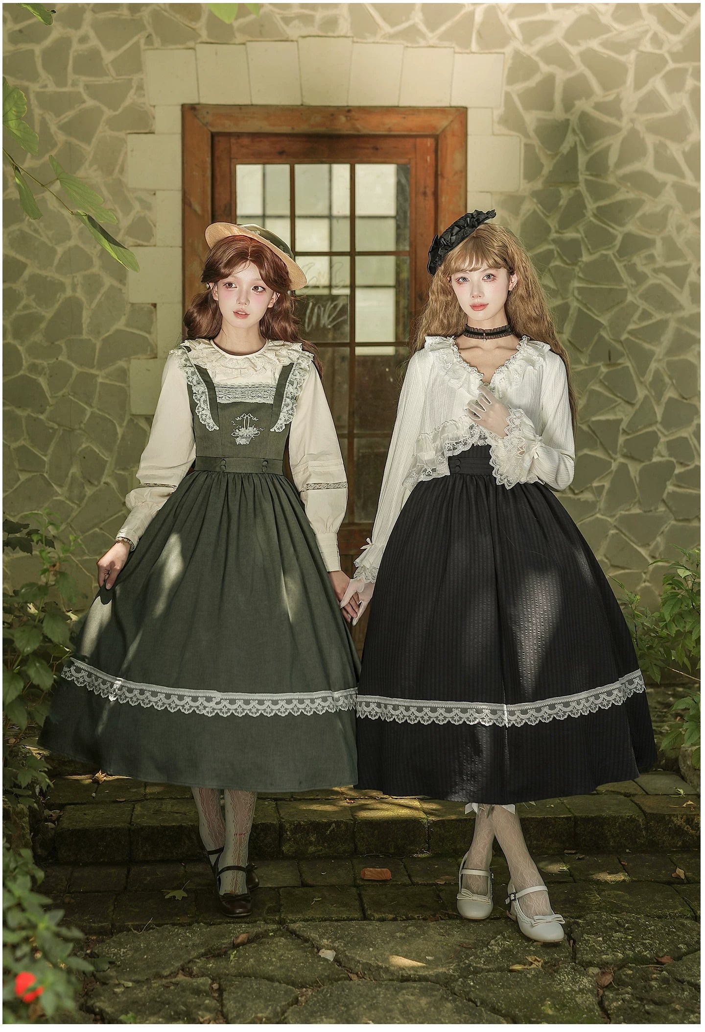 Oak in the Wind - Classic Lolita JSK Dress, Rose Basket Embroidery 45820:863502