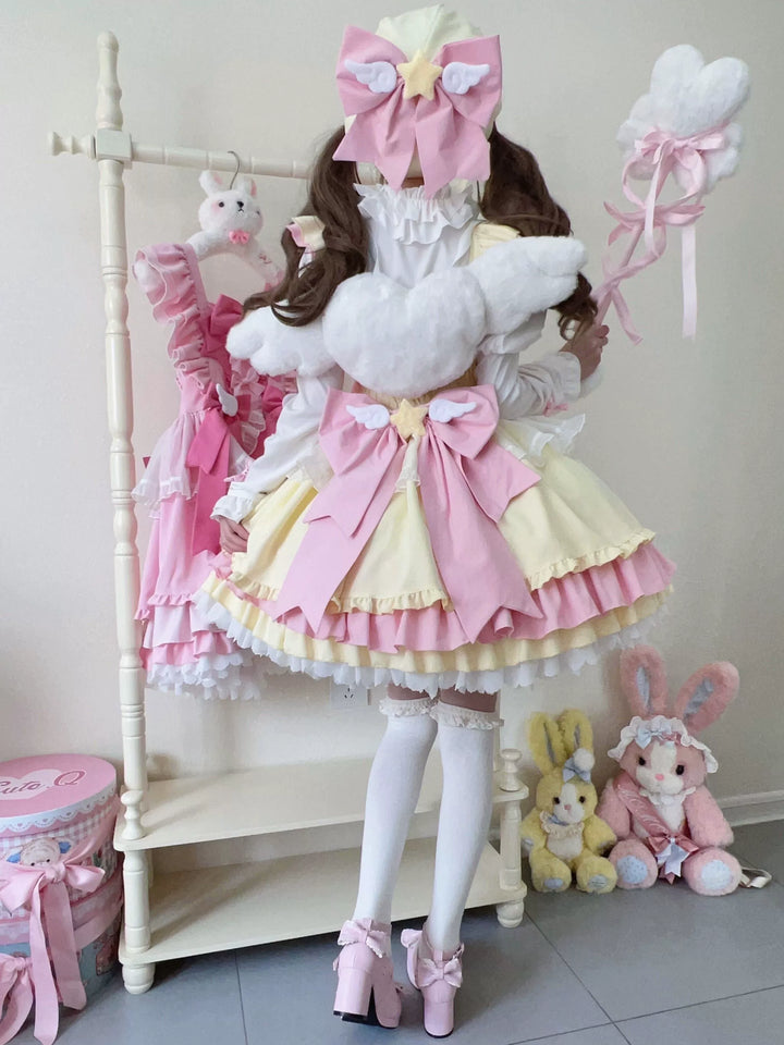 Sugar Girl~Little Star Wing~Sweet Lolita JSK Summer Lolita Dress   