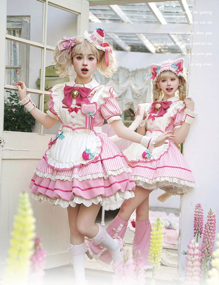 Sakurahime~Berry Bubble~Cute Lolita OP Dress Two Kawaii Styles   