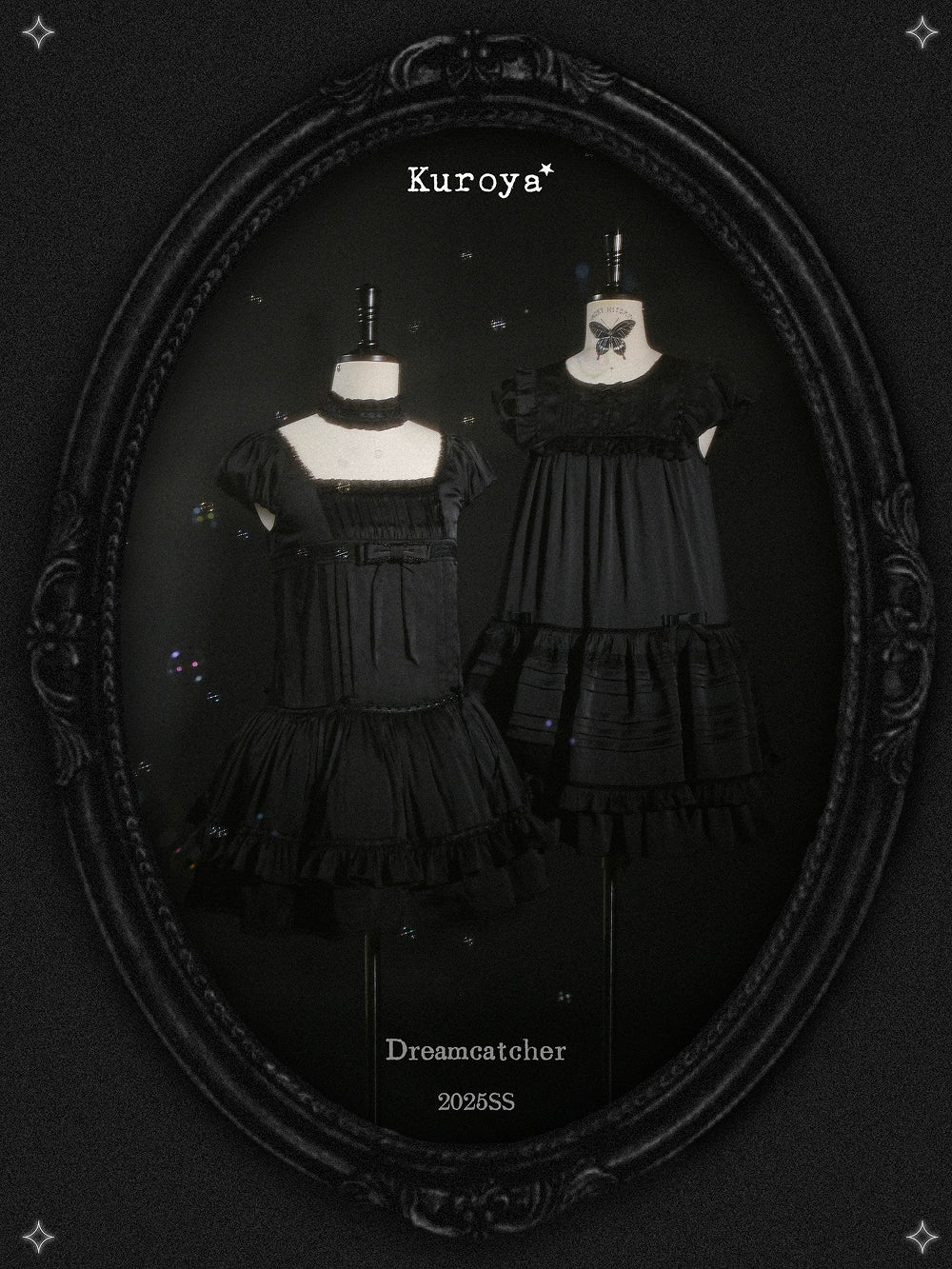 Kuroya~Dreamcatcher~Twin Lolita OP Set Bunny & Kitty Inspired Dress Suit 42987:760902