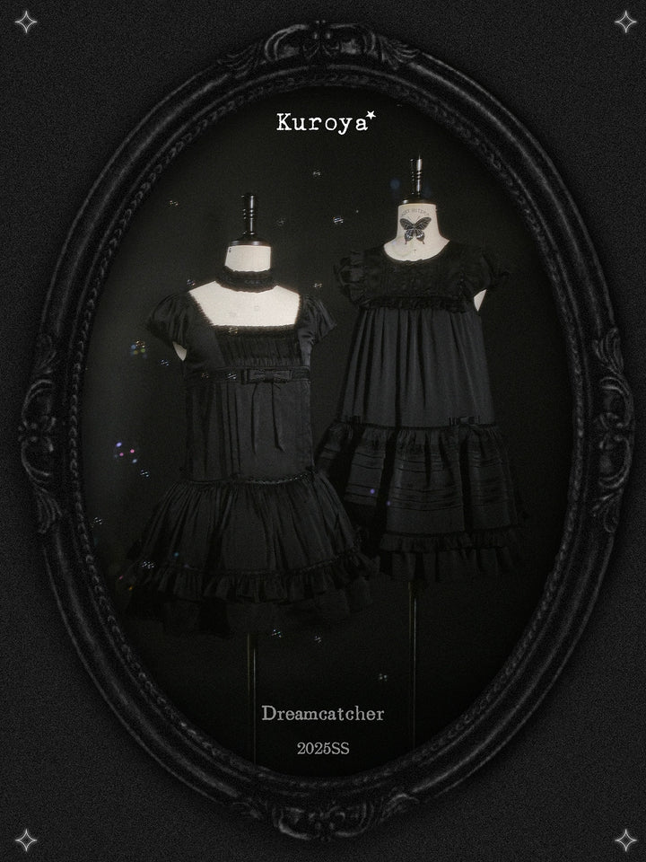 Kuroya~Dreamcatcher~Twin Lolita OP Set Bunny & Kitty Inspired Dress Suit 42987:760902