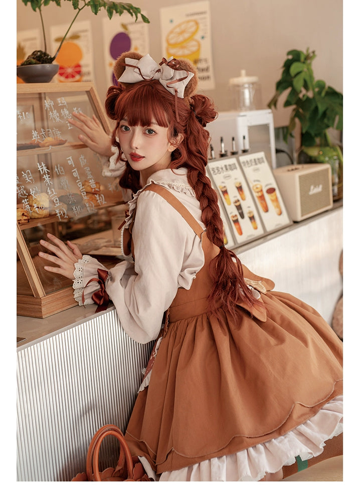 OCELOT~Sweet Lolita JSK Cute Bear Lolita Dress Set