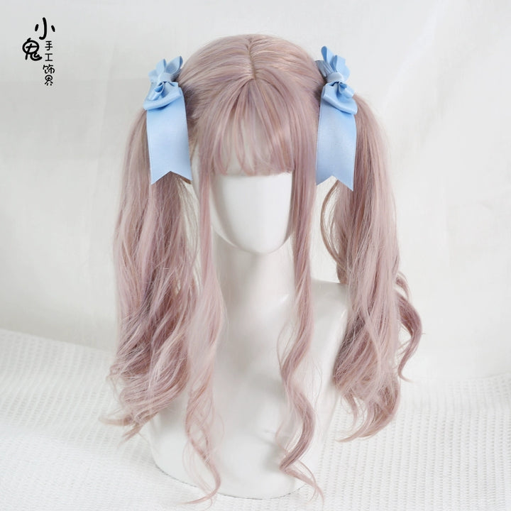 Xiaogui~Kawaii J-fashion Lolita Bow Clip light blue - 1 pair  