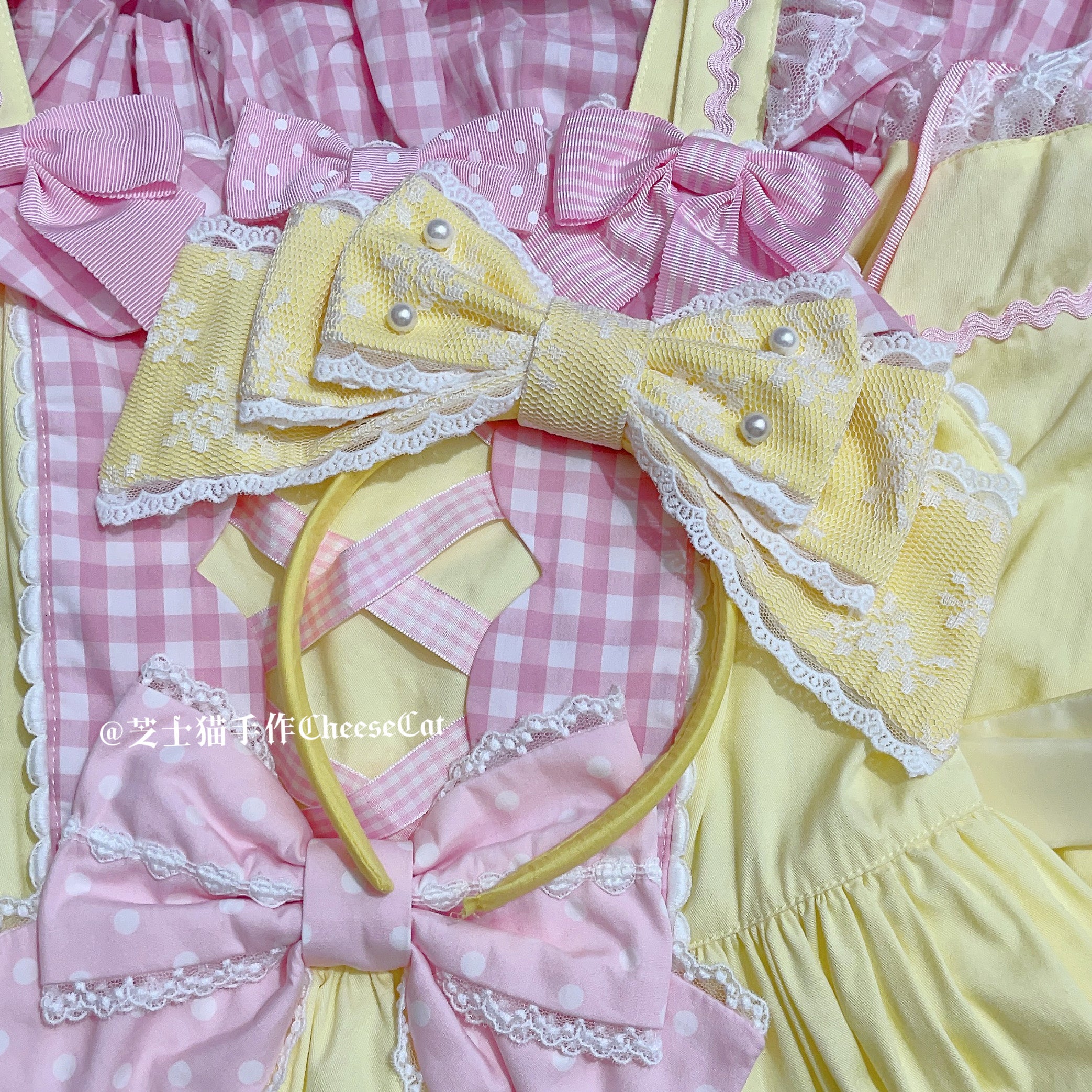 (Buyforme)Cheese Cat~Sweet Lolita KC Lace Butterfly Lolita KC with Pearl 15210:198078