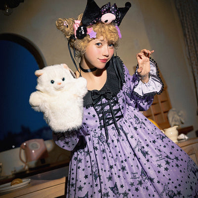 (BFM)Confession Balloon~Star Witch Lolita Dress OP Japanese Lolita Halloween   