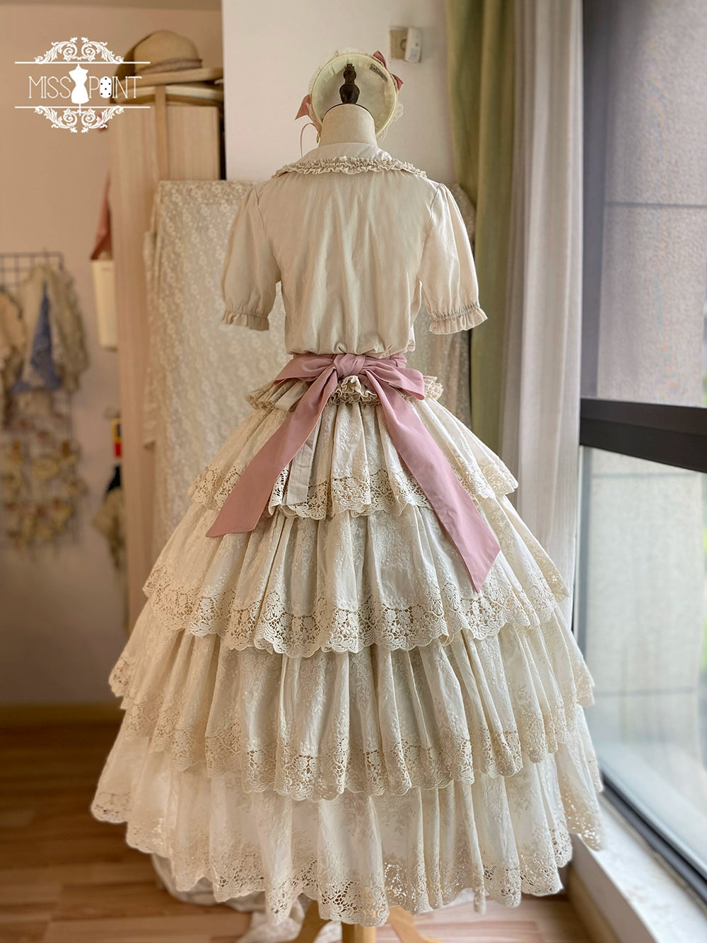 Miss Point - Forest Waltz - Classic Lolita Blouse & Multi-Tiered Ruffles SK 44233:800012