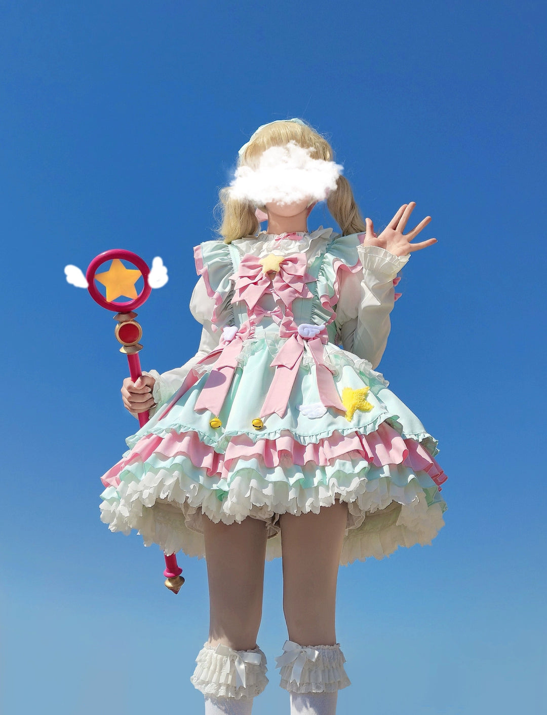 Sugar Girl~Little Star Wing~Sweet Lolita JSK Summer Lolita Dress   