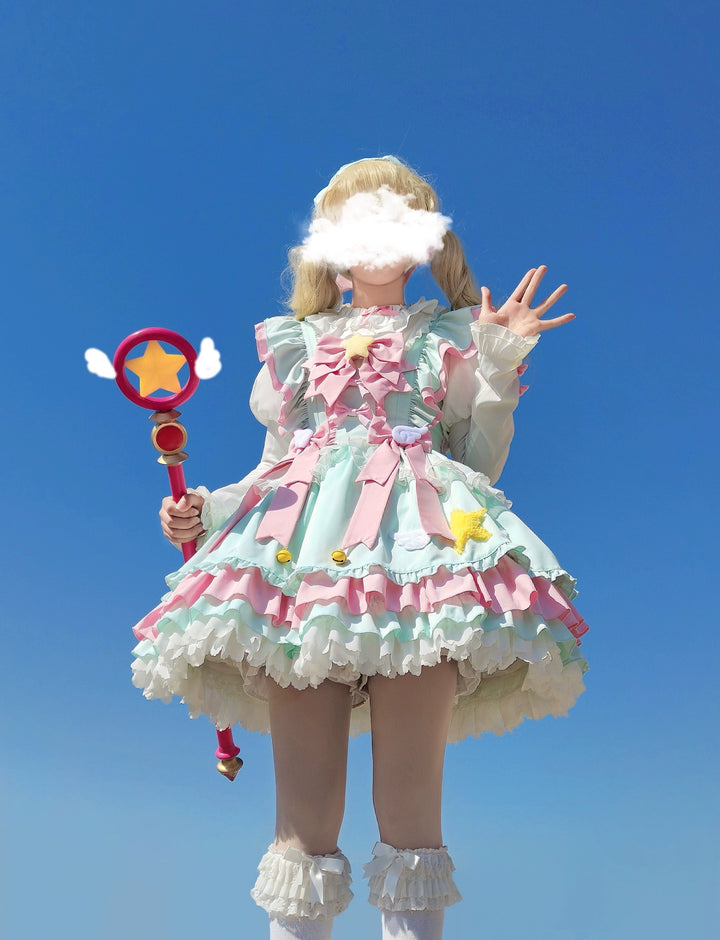 Sugar Girl~Little Star Wing~Sweet Lolita JSK Summer Lolita Dress   