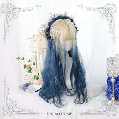 Dalao Home~Qingtan~Natural Curly Gradient Lolita Wig   