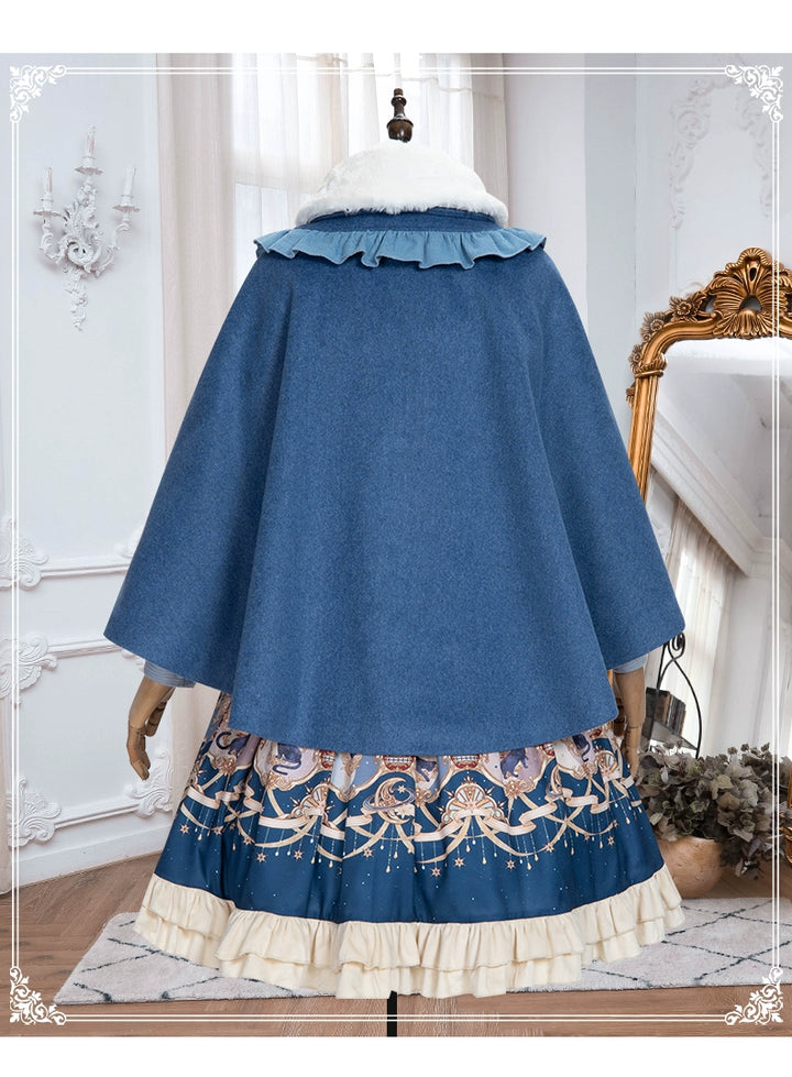 (BFM)YingLuoFu~Winter Lolita Skirt Set~ Starry Court Retro Palace SK Cloak   