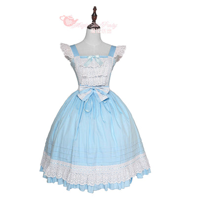 Magic Tea Party~Cute Lolita Jumper Skirt Multicolors JSK L Peppermint blue JSK 