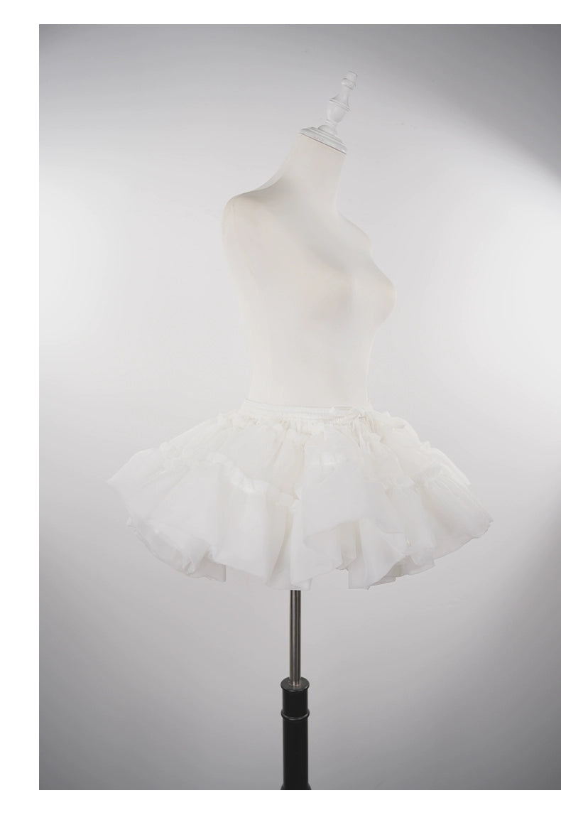 OCELOT - White Puffy Lolita Petticoat | 11.8" (30 cm) Length 44143:796715