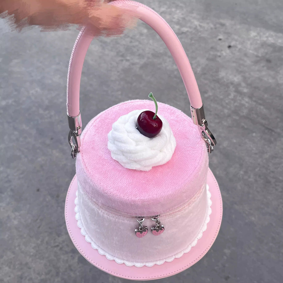 Gururu~Delicious Pudding~Kawaii Lolita Handbag Pudding Shaped strawberry pudding  