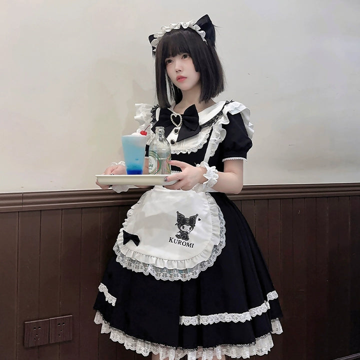 Confession Balloon~IP Collab Maid Lolita OP Dress   