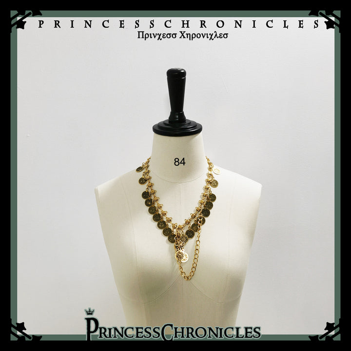 Princess Chronicles~Black Cat~Vintage Ouji Lolita Necklace M Necklace only