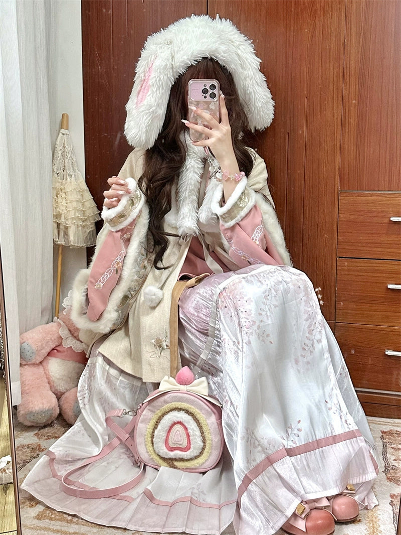 GURURU~Strawberry Cake Roll~Sweet Cute Lolita Shoulder Bag Crossbody Bag