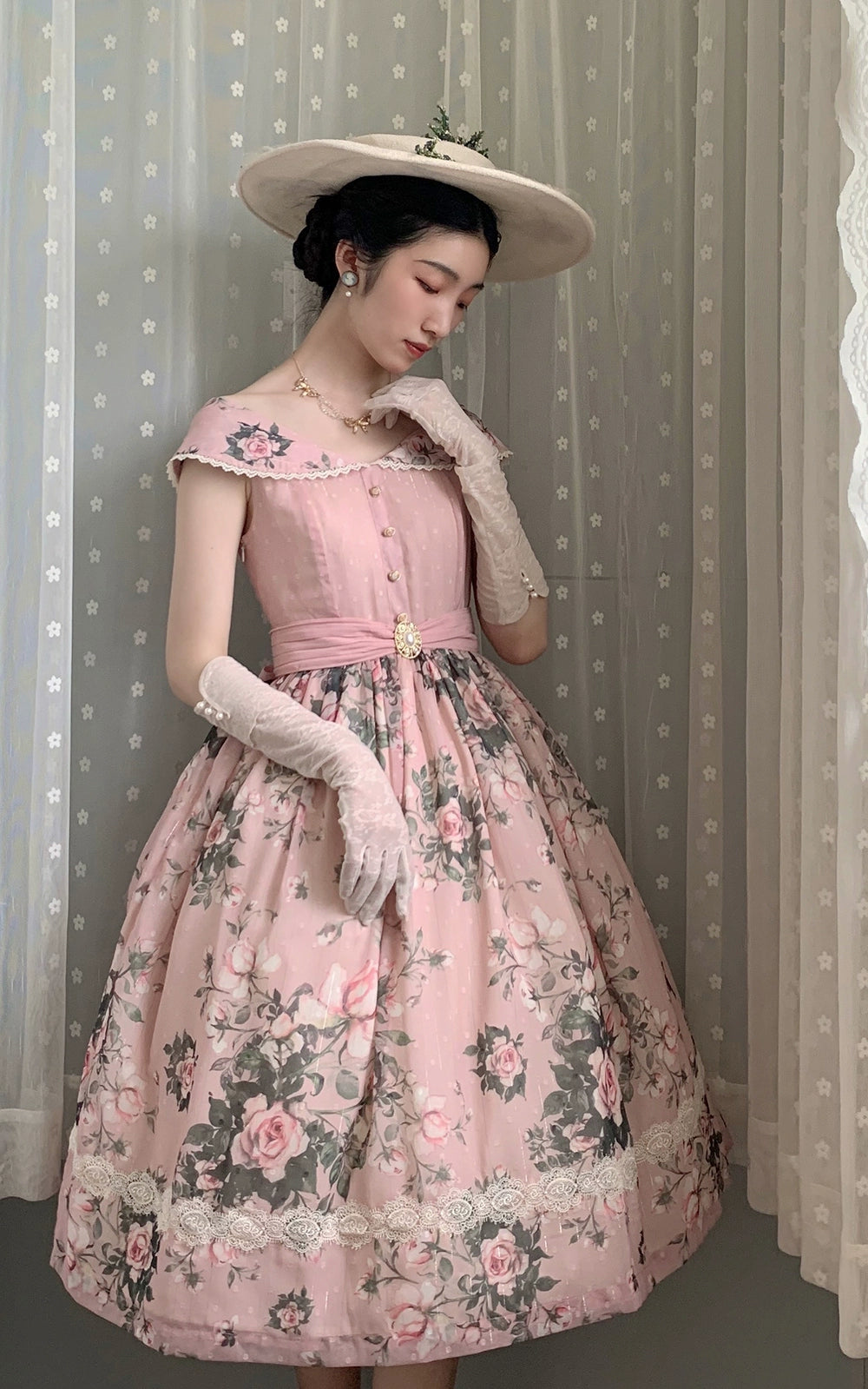 Miss Point~French Rose~Elegant Lolita JSK Dress