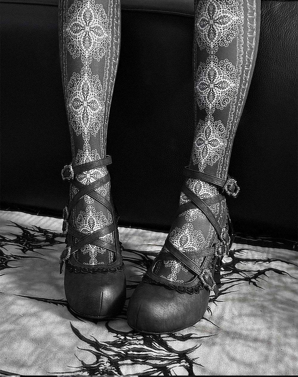 Tome of Holy Remains - Gothic Lolita Novelty Heel Shoes 45620:856285