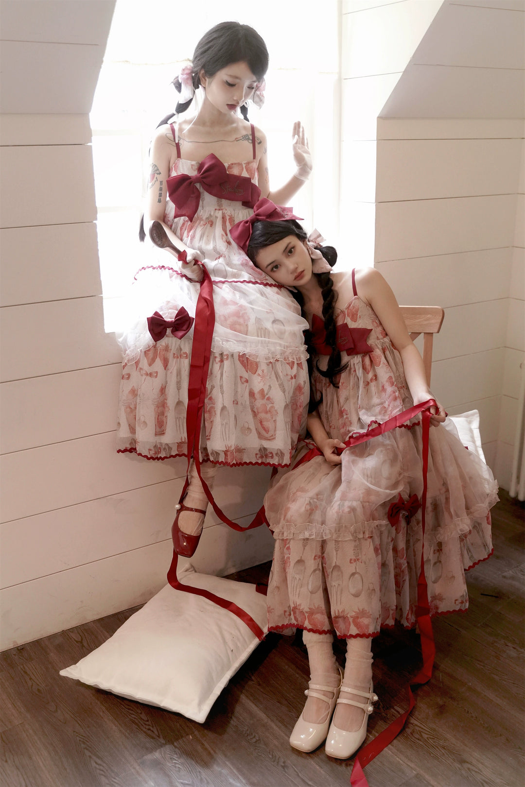 Babyblue~Strawberry Box~Sweet Lolita JSK With Strawberry Print 42972:760702