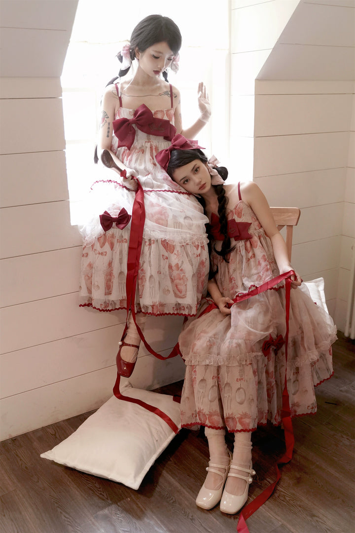 Babyblue~Strawberry Box~Sweet Lolita JSK With Strawberry Print 42972:760702