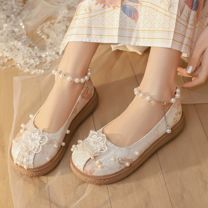 Yana~Lianhua Yana~Han Lolita Platform Shoes Chinese Style Shoes   