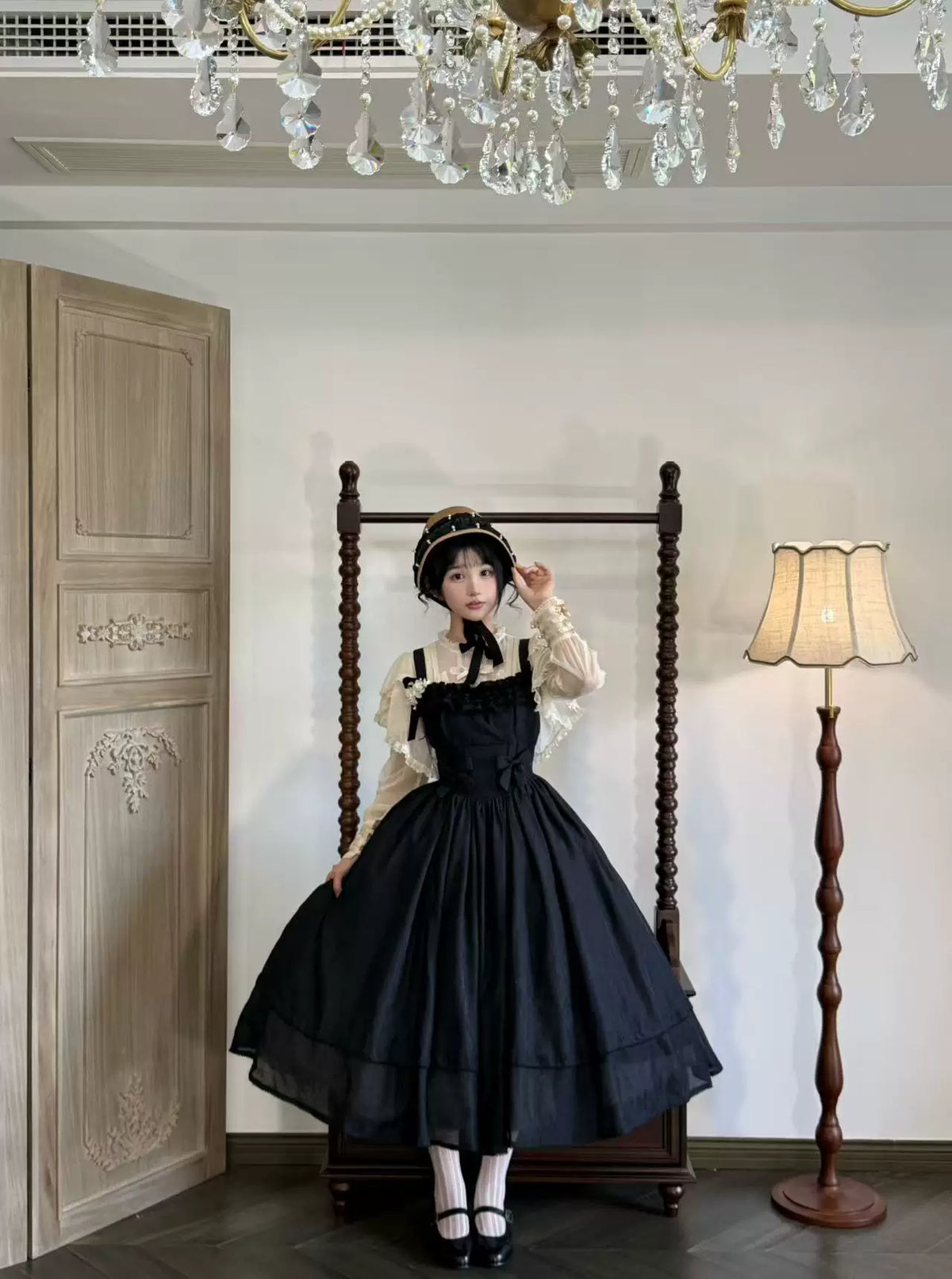 Kiss of Nyx 2.0 - Plus Size Classic Lolita Solid JSK Dress, Boned Waist 45947:869497