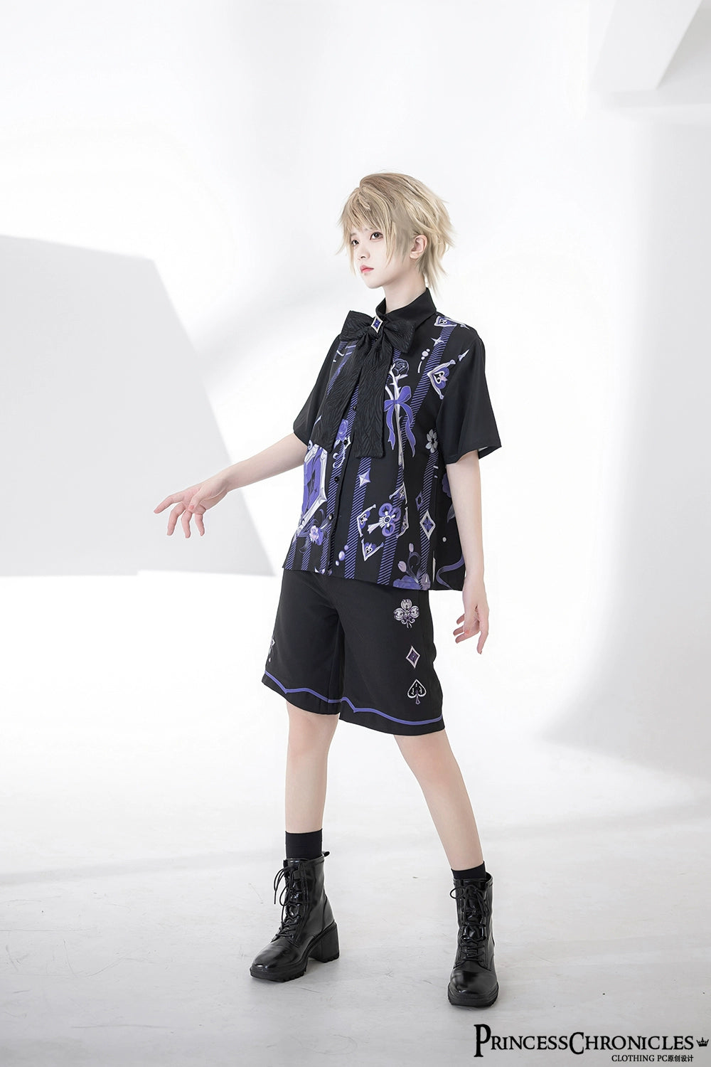 Princess Chronicles - Summer Cool Prince Print Loose Shirt