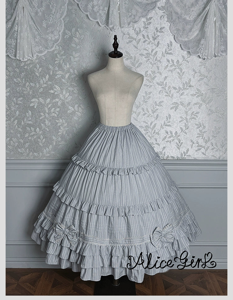 Alice Girl - Duke of Victoria - Classic Lolita SK & Overskirt Set (L M S XL XS) 44092:794858