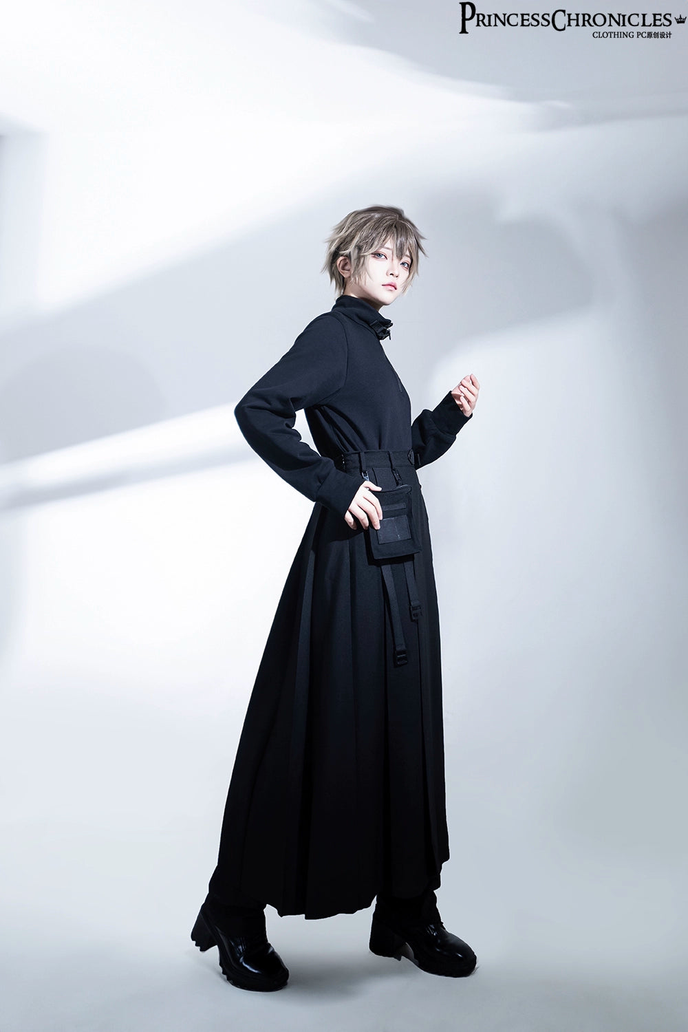 Princess Chronicles - Nameless Blade - Waste Soil Ouji Lolita Black Skirt