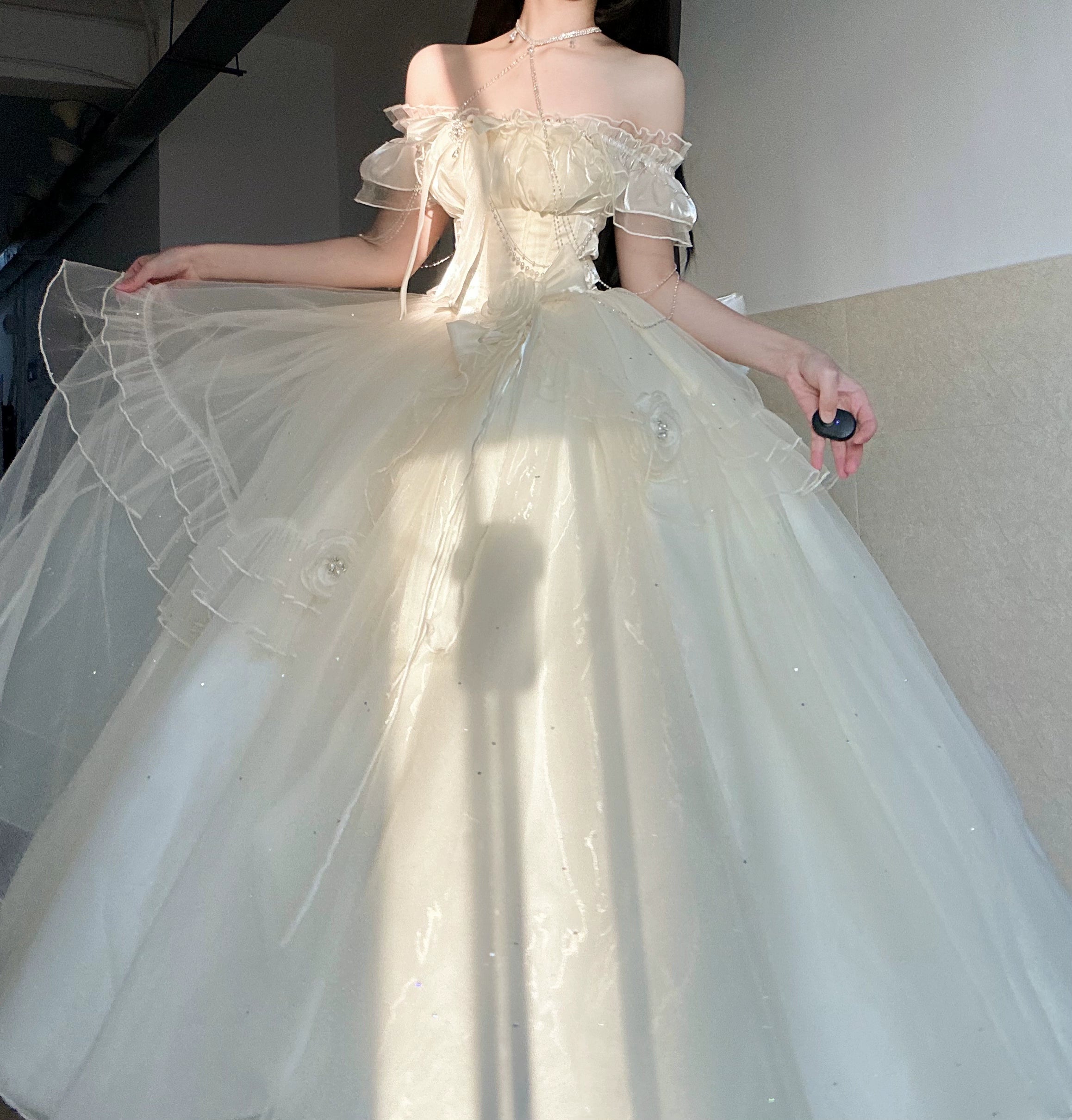 Meowing and fruity - Milky Way - Brilliant Princess Lolita Prom Dress Multicolors Long Dress