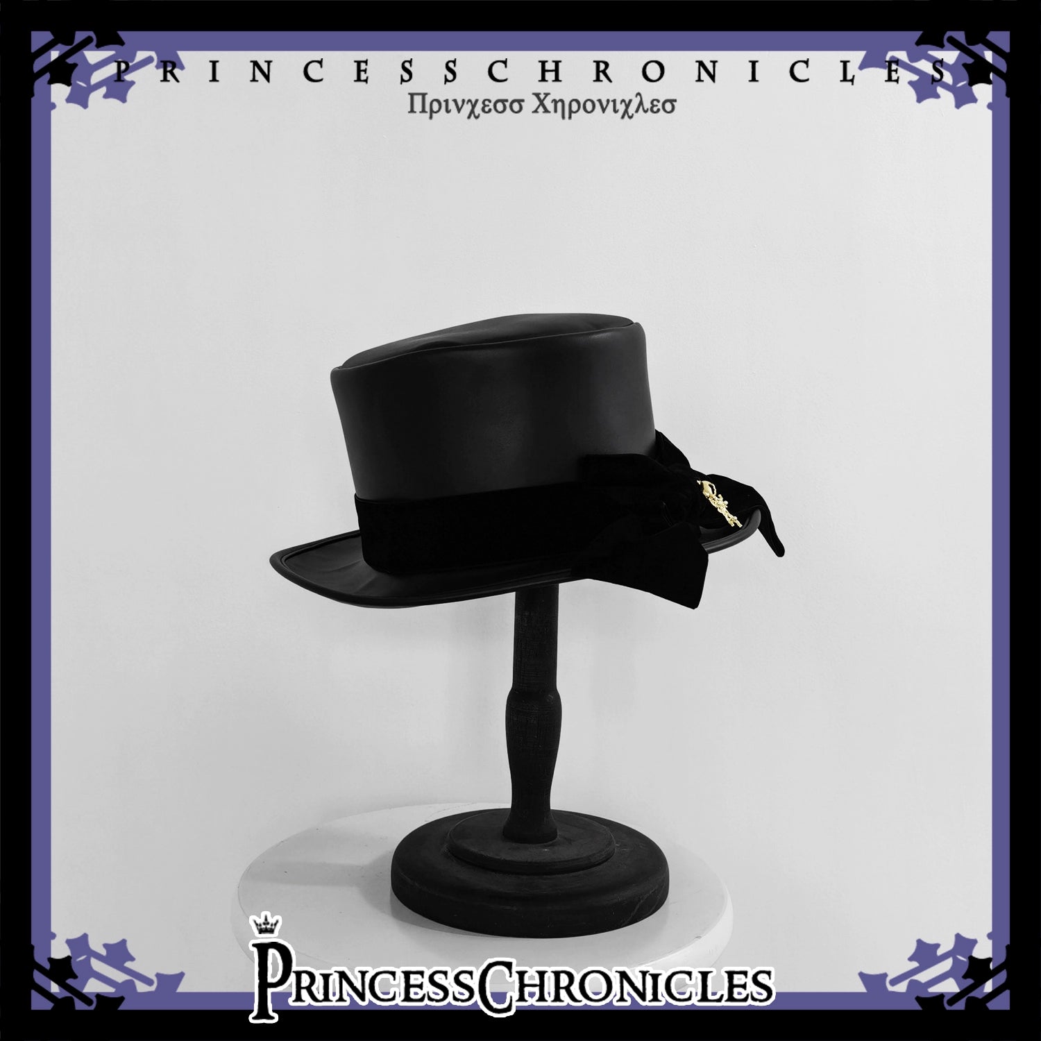 Princess Chronicles - Doll - Black Ouji Lolita Hat Retro Prince Bowler Hat M Black
