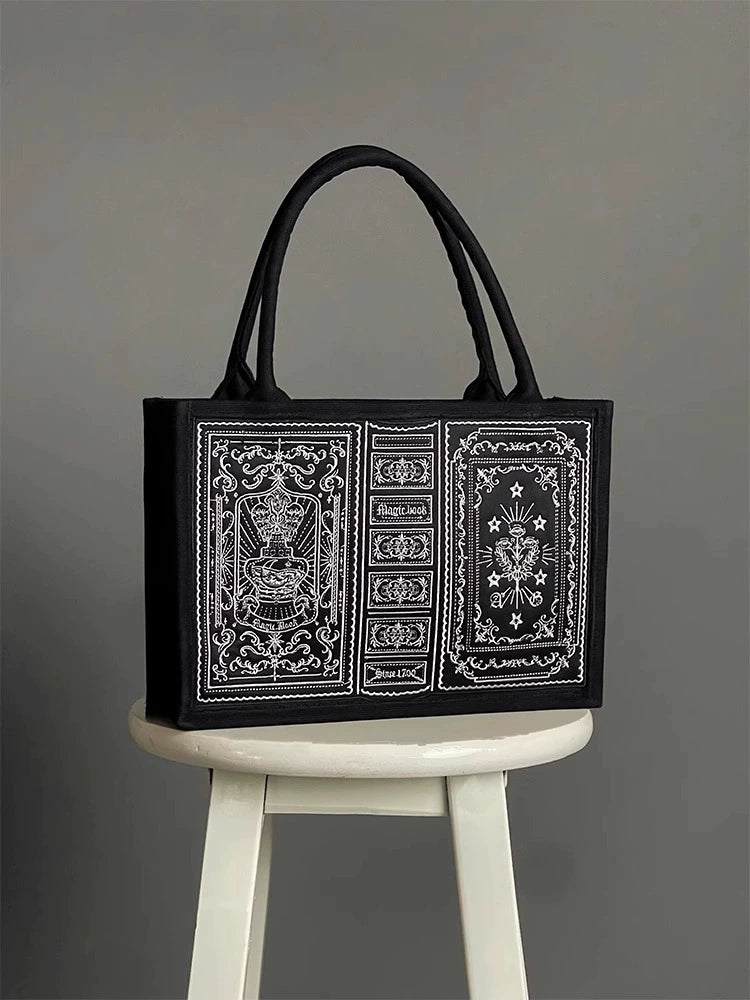 Alice Girl - Lolita Potion - Gothic Lolita Handbag Embroidered Lolita Black Bag Handbag only