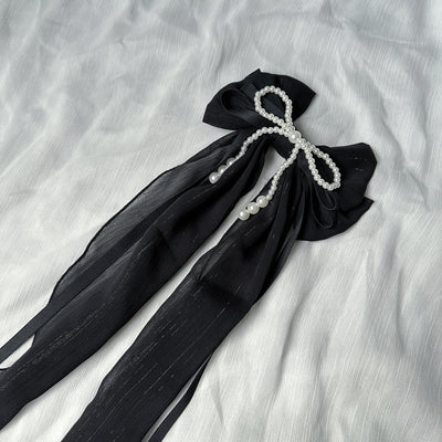 ZJstory~Elegant Lolita Accessory Handmade free size black side clip 