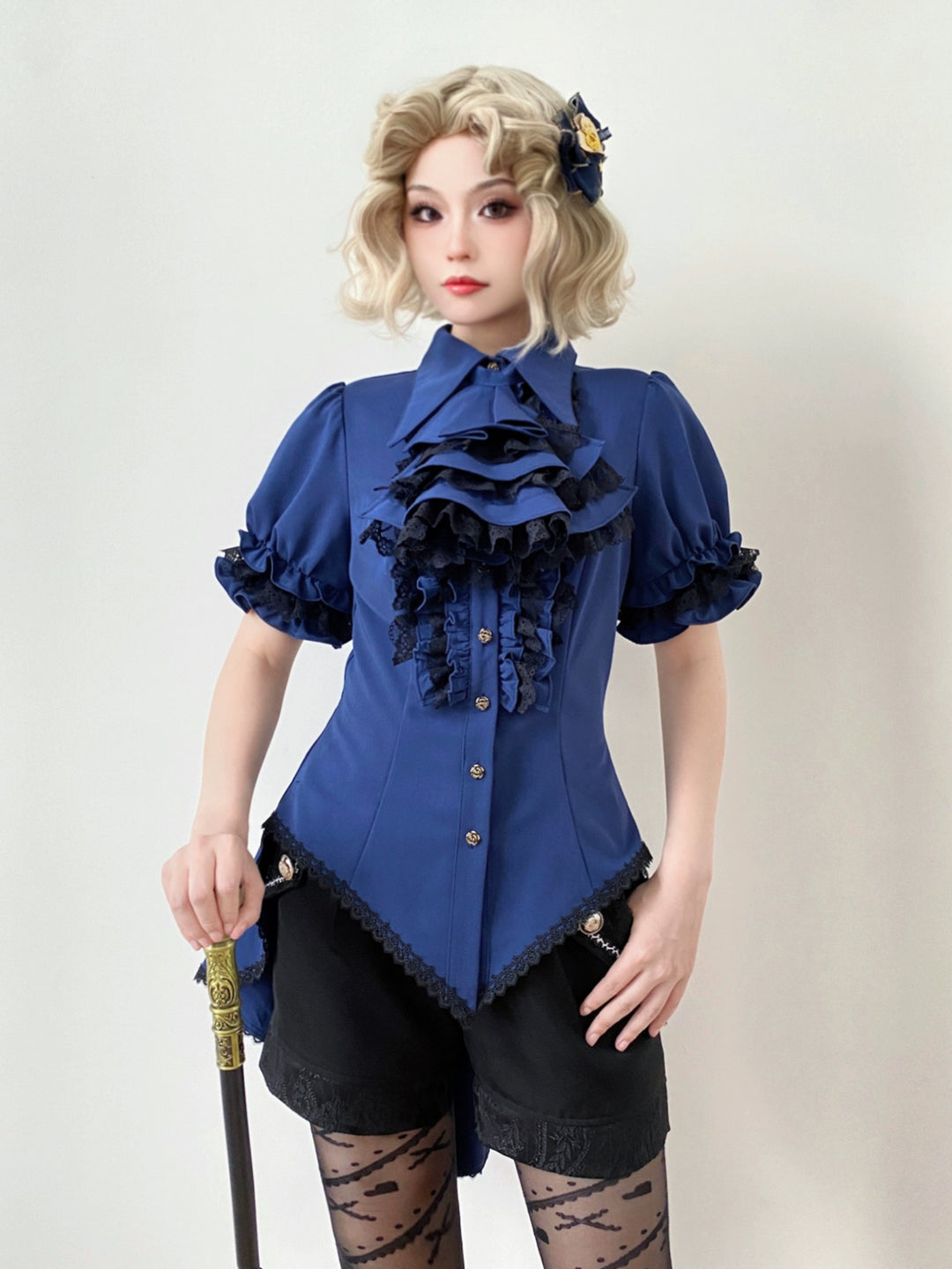 Little Dipper~Tiered Gothic Lolita Jabot Lace Jabot   